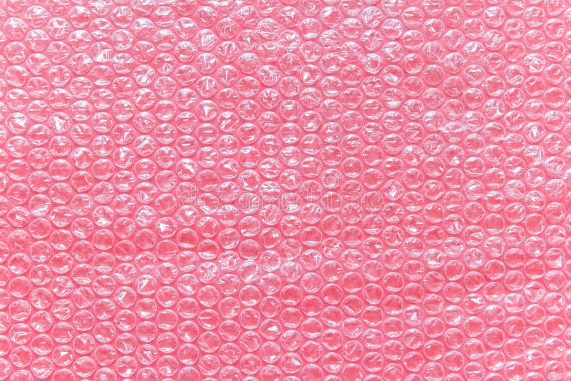 Pink Bubble Wrap Foil on Pink Backgound Stock Photo Image of membrane