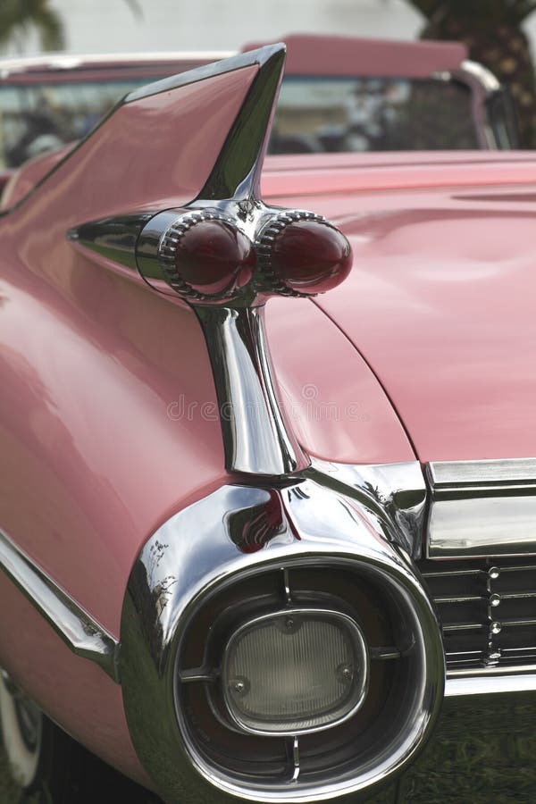 Pink Cadillac stock photo. Image of wheel, breast, classic 21661434