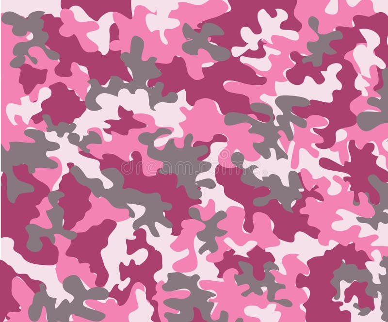 Pink camouflage stock vector. Illustration of marshal - 5456082