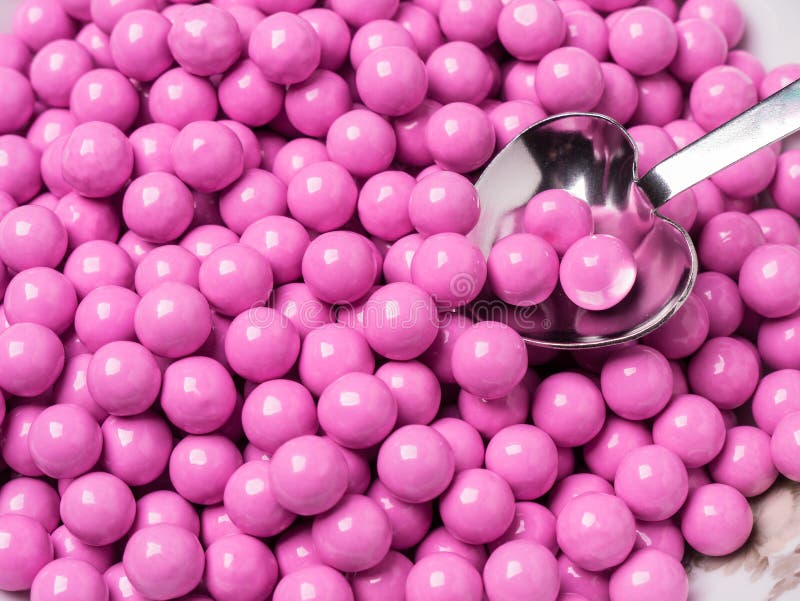 Purple Candy Covered Chocolates Stock Photo Image of purple, flavored