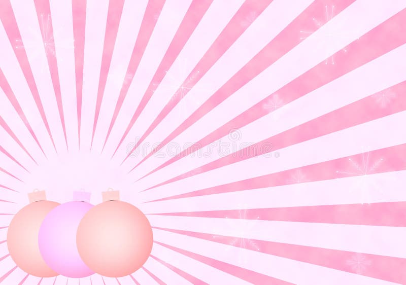 Hot Pink Christmas Tree Background with Glitter Stock Illustration