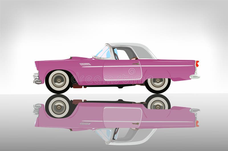 Pink classic auto