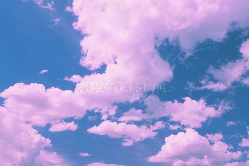 Pink Clouds, Sky Background Stock Photo Image of color, background