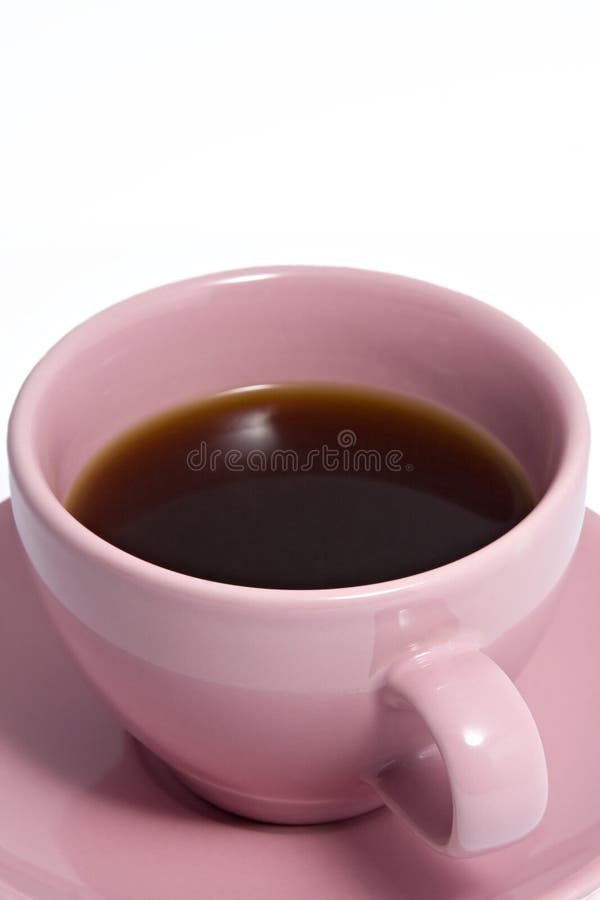 Pink coffee mug stock image. Image of ceramic, background 1759555