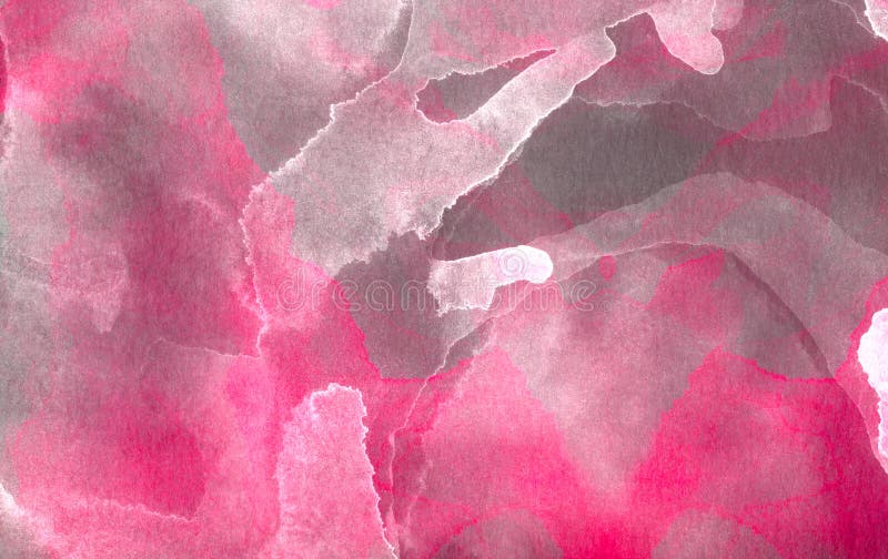 Pink color light ink effect shades gradient on textured paper stock illustration