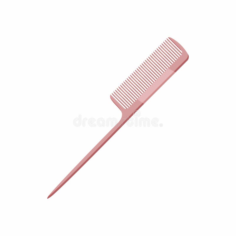 Pink comb icon, cartoon style. Pink comb icon in cartoon style isolated on white background. Accessories symbol stock images Pink comb icon, cartoon style. Pink comb icon in cartoon style isolated on white background. Accessories symbol stock images