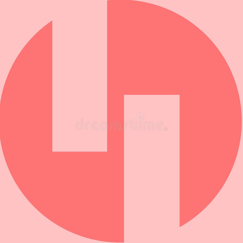 Pink, coral color papers geometric flat lying as background and template. Abstract modern background stock photo