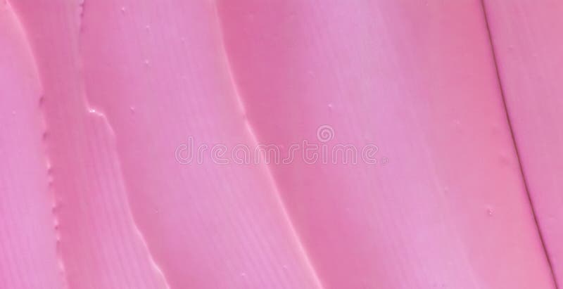 Pink Cosmetic Texture Background, Make-up And Skincare Cosmetics Product, Cream, Lipstick, Moisturizer Macro As Luxury Beauty