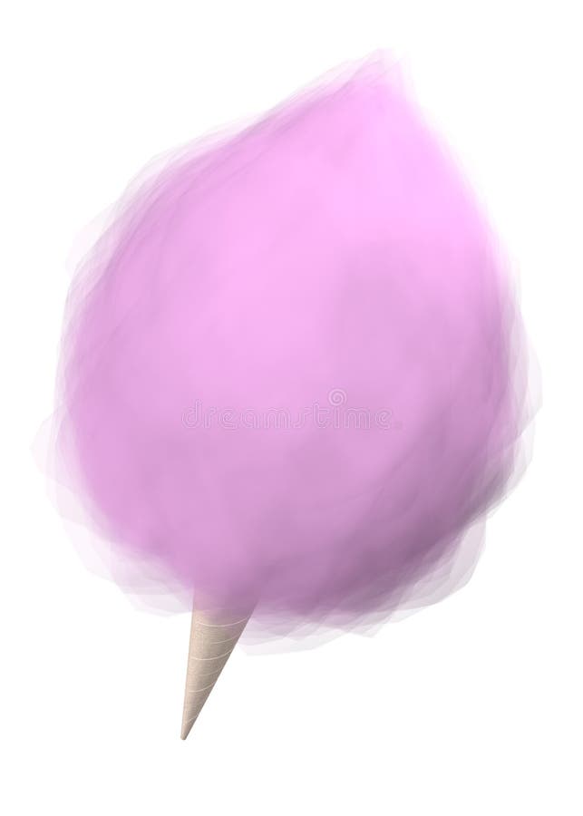 Pink Cotton Candy vector illustration