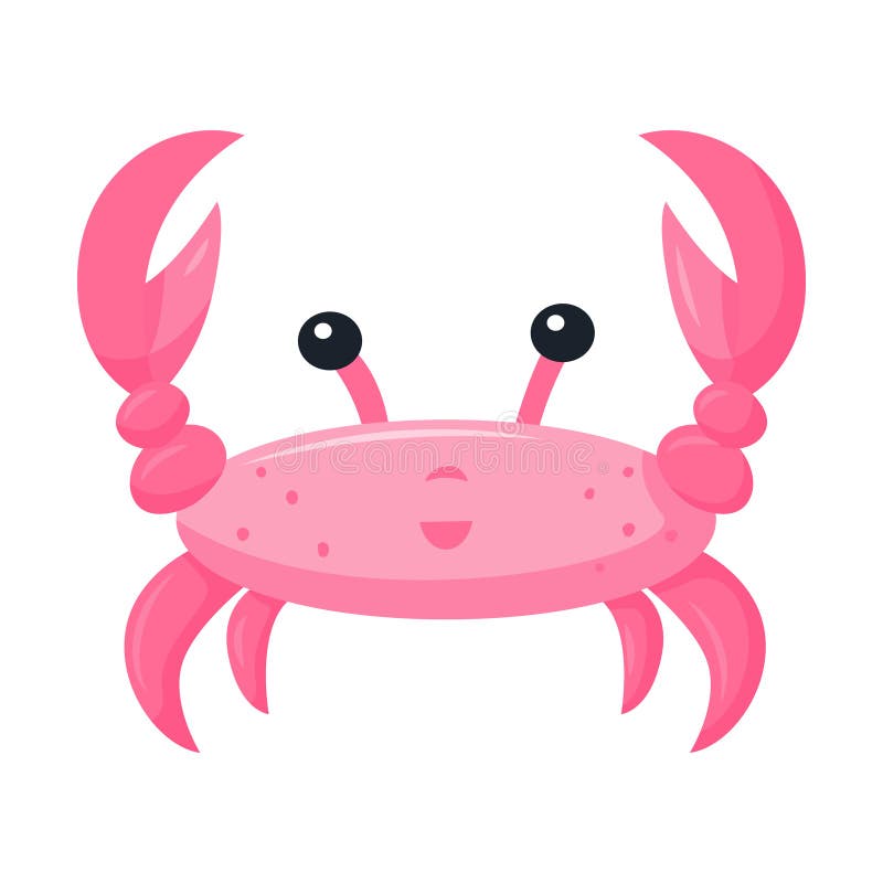 Розовый краб. Розовый Крабик с сердечками. LTS Pink Crab.