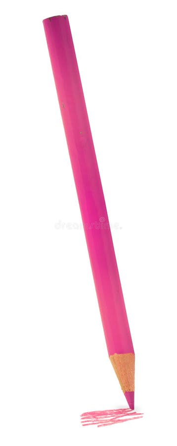 Pink crayon stock image. Image of view, single, element - 2806377