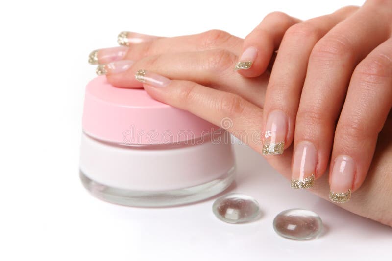 Pink cream stock images