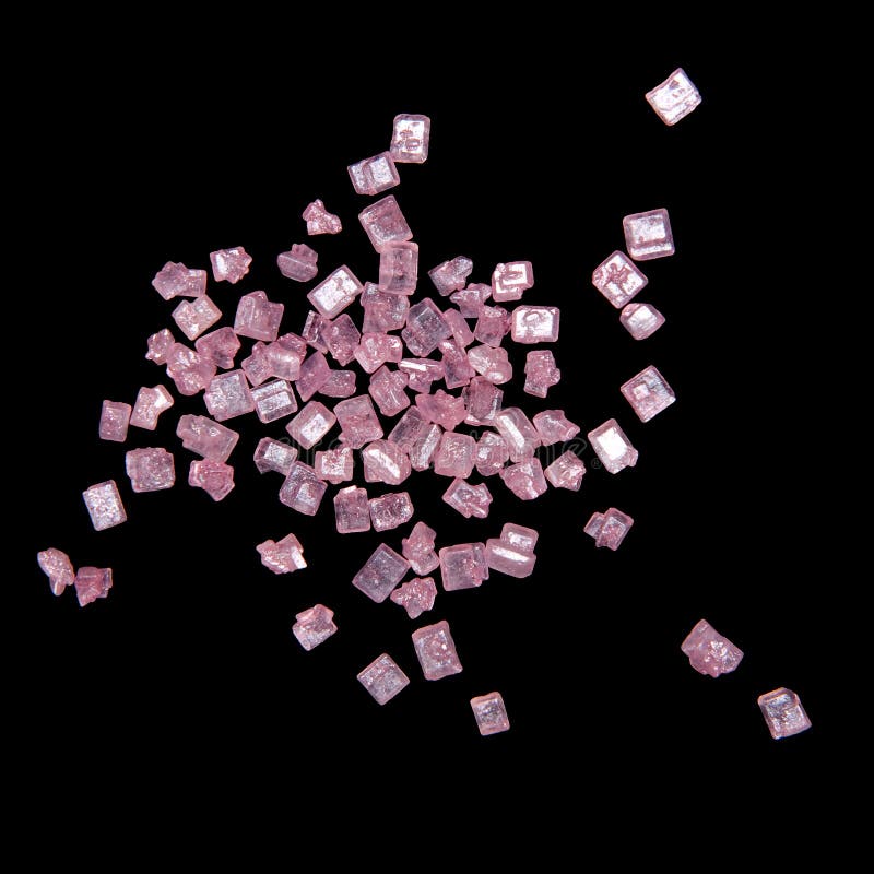 Pink Crystals Macro on Black Stock Image Image of background, pink 18641105