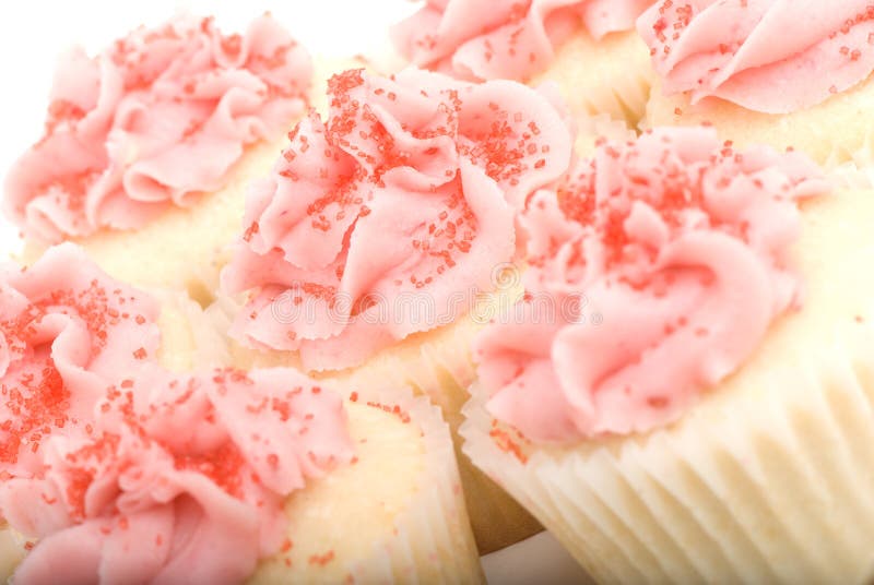 Pink Cupcakes with Sprinkles Stock Photo Image of sweet, cupcakes
