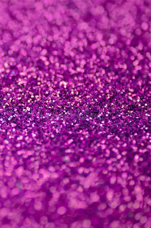 Pink Decorative Sequins. Background Image with Shiny Bokeh Lights from ...