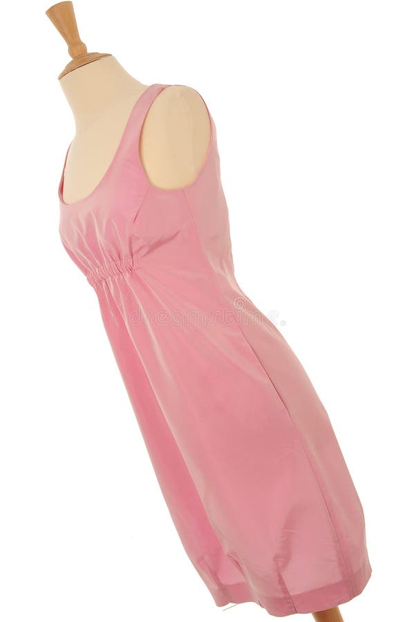 Pink Dress on Mannequin