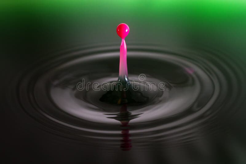 Pink drop royalty free stock photos
