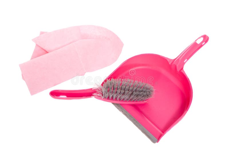 Pink dustpan