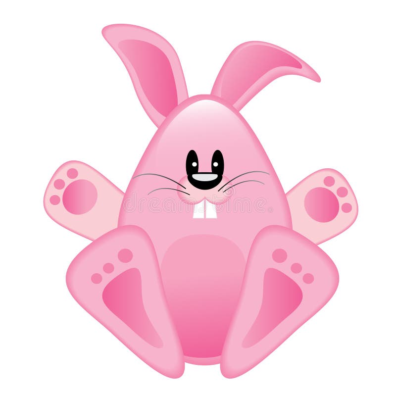 Pink Easter bunny