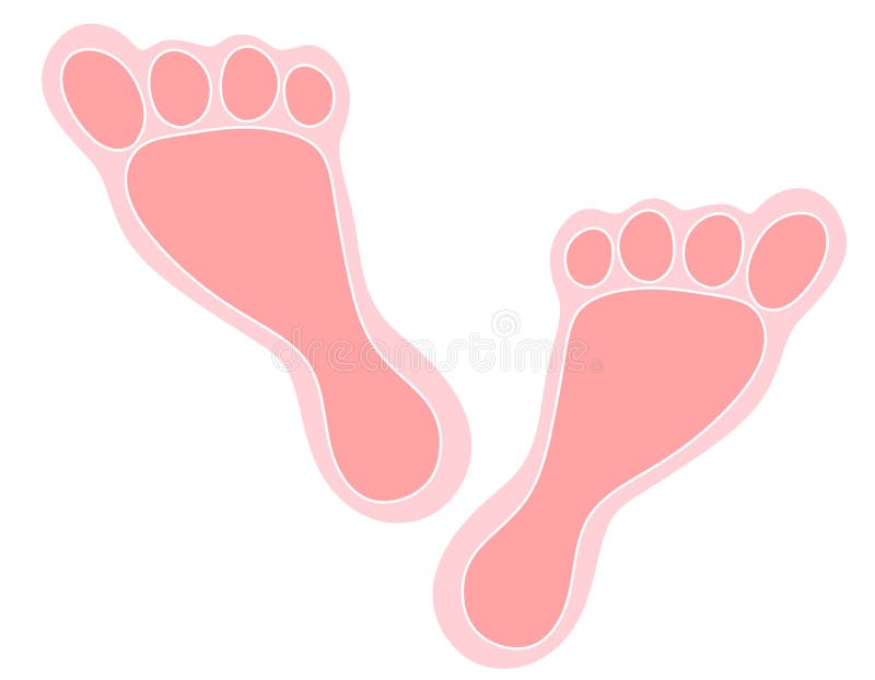 Download Pink Easter Bunny Footprints Stock Illustration ...