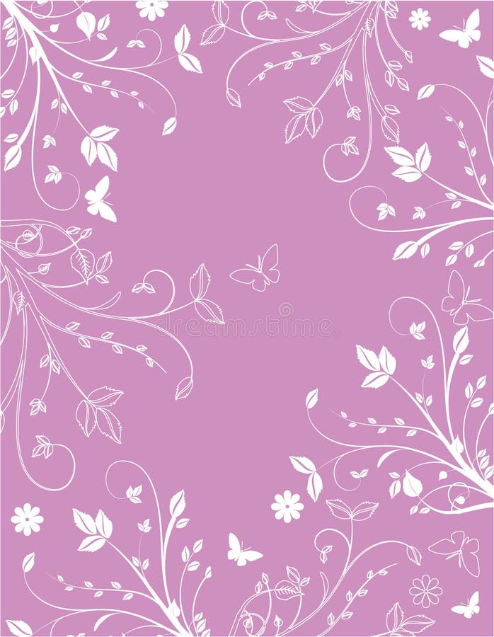 Pink floral background