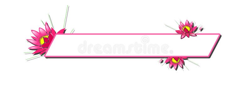 Pink Floral Banner