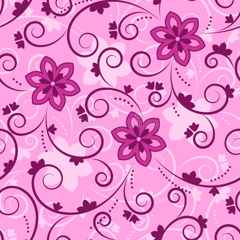 Pink floral texture