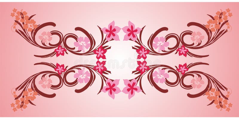 pink flower frame 01