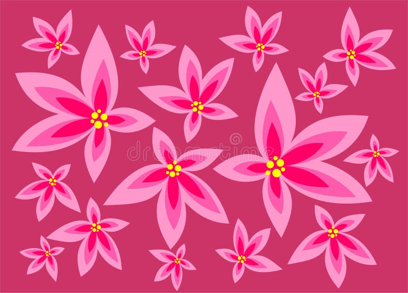 Red flowers stock vector. Illustration of background, gentle 2381484