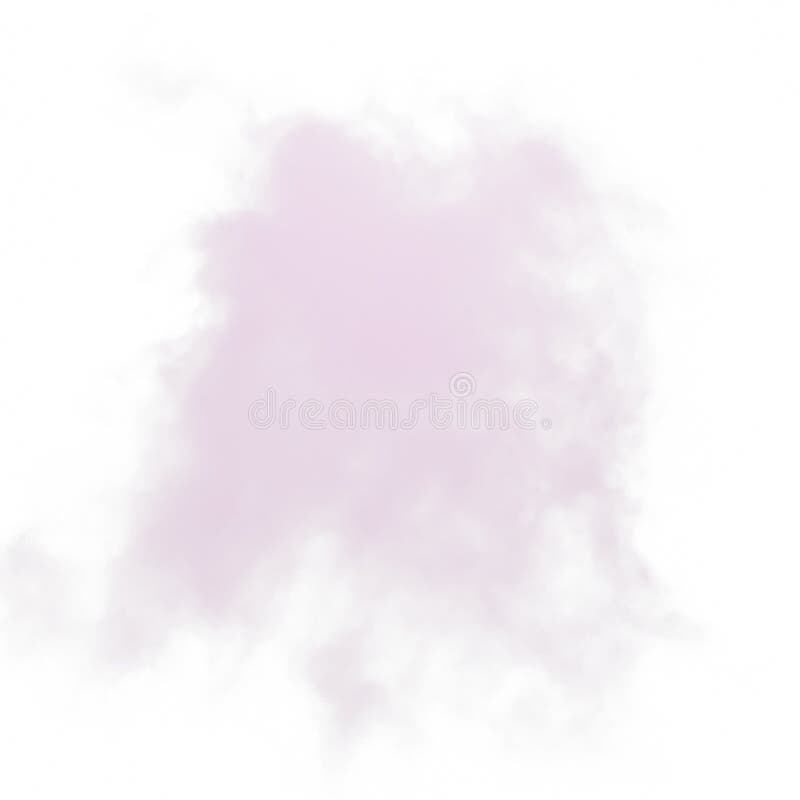 Pink Fog. 3D Render. Isolated On White Background stock illustration