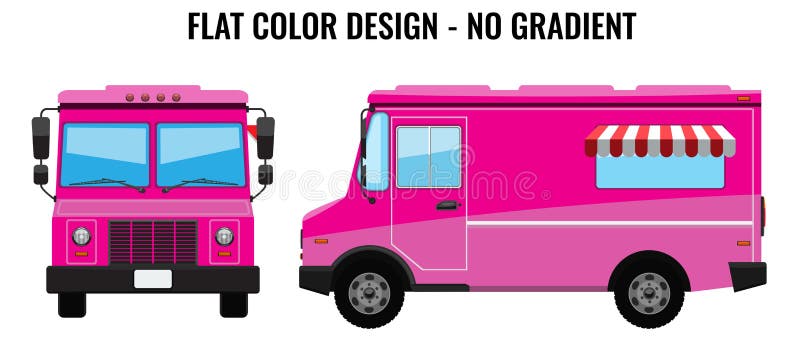 pic Blank Outline Food Truck Template blank food truck stock illustrations