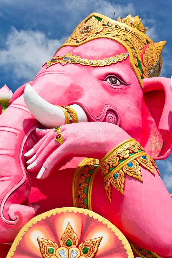 Pink ganecha statue