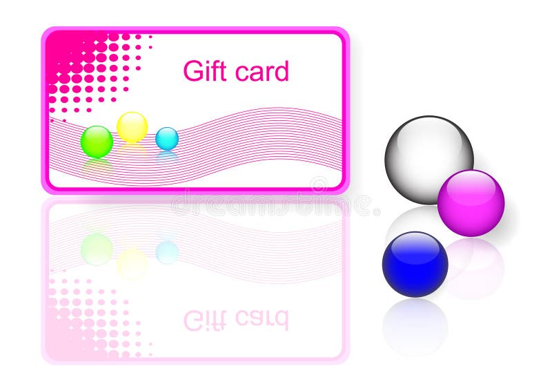 Pink Gift Card. Vector Eps10. Stock Vector Illustration of birthday