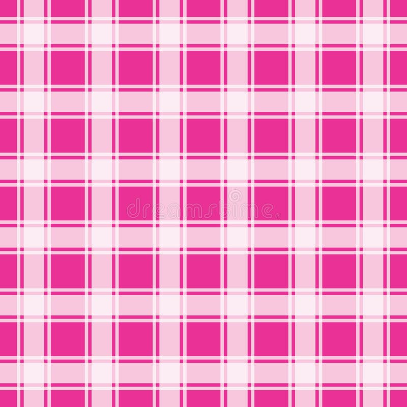 Pink gingham pattern, geometric background vector illustration Pink gingham pattern, geometric background vector illustration