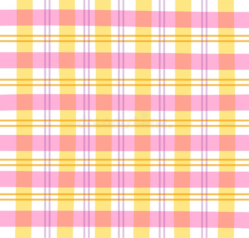 Pink Gingham Plaid stock illustration. Illustration of pink 534434