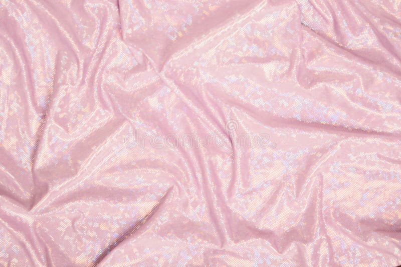 Pink Shiny Fabric Textured Background. Textile Backdrop with Waves ...