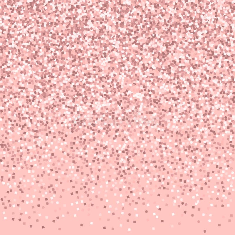 Pink Gold Glitter. Top Gradient with Pink Gold Glitter Stock
