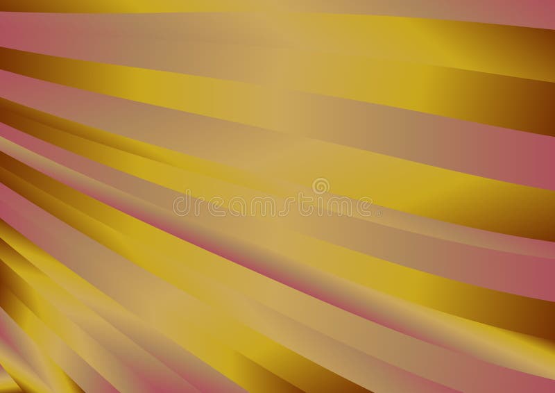Pink and Gold Gradient Diagonal Stripes Background Vector Illustration