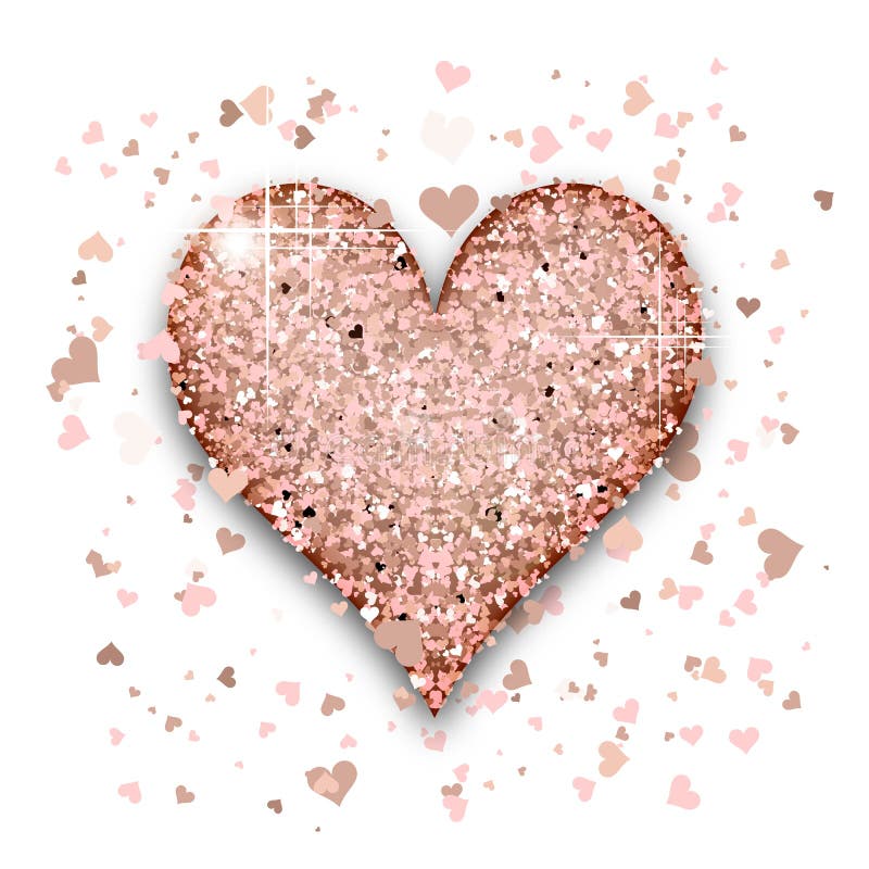 Simple Rose Gold Heart Shaped Overlapping Creative Background Wallpaper  Image For Free Download  Pngtree