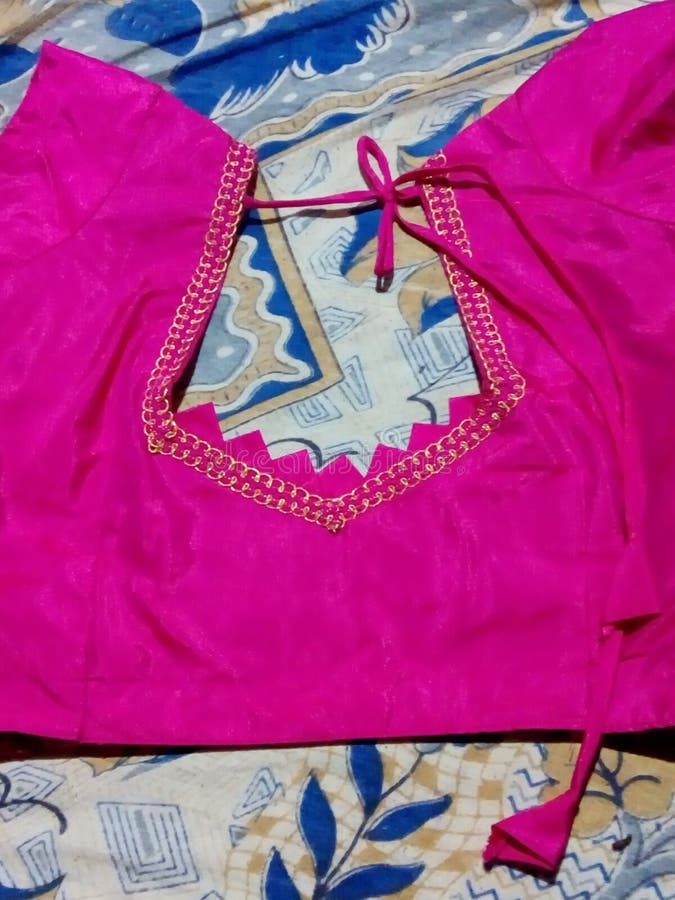Simple saree blouse design stock image. Image of simple - 122344373