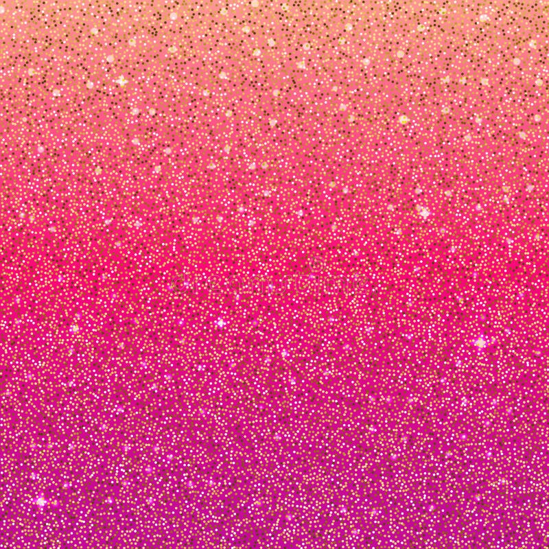 Pink gradient glittering background. 