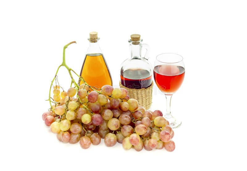 Pink grapes and wine stock photo. Image of culture, collecting 101770272