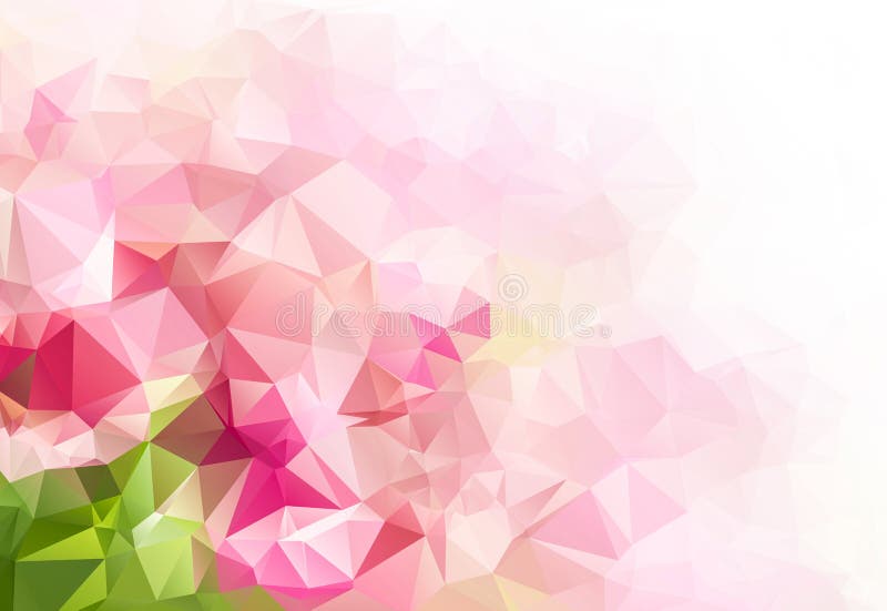 Pink Green Geometric Abstract Colorful Low Poly Background. Stock  Illustration - Illustration of geometric, colorful: 86061371