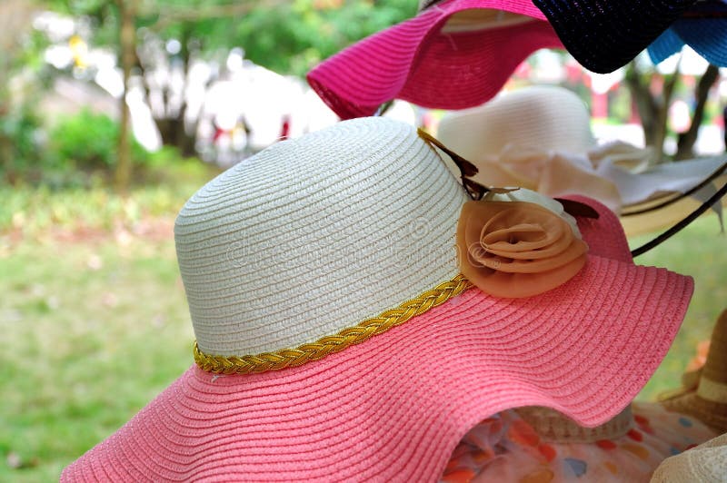 The pink hat stock image. Image of windows, world, tourism 52383831