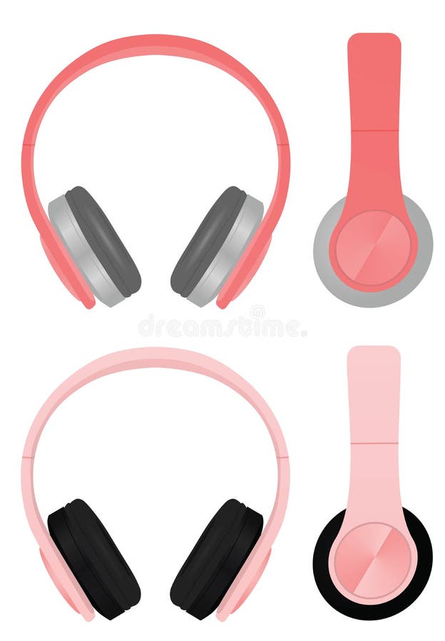 Pink Headphones Stock Illustrations 1,511 Pink Headphones Stock