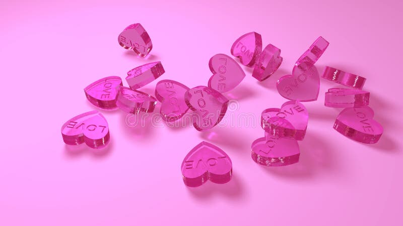 Pink hearts