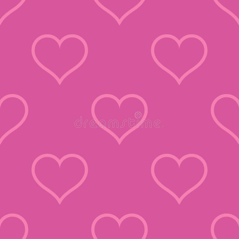 Pink hearts love seamless background pattern, Valentine day royalty free illustration Pink hearts love seamless background pattern, Valentine day royalty free illustration