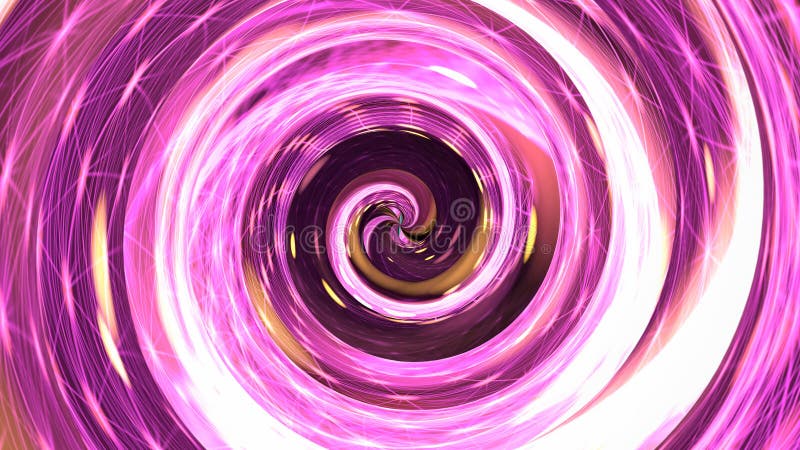 Pink hypnosis spiral vector illustration