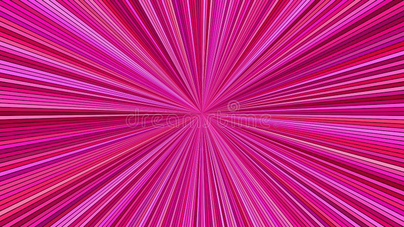 Pink Hypnotic Abstract Ray Burst Background From Striped Rays Stock