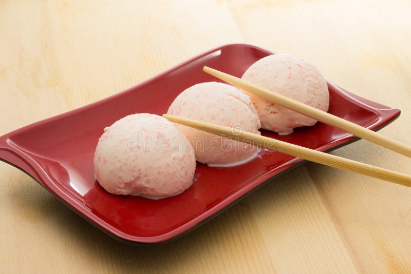 Pink ice cream stock image. Image of pink, natural, closeup 34769923